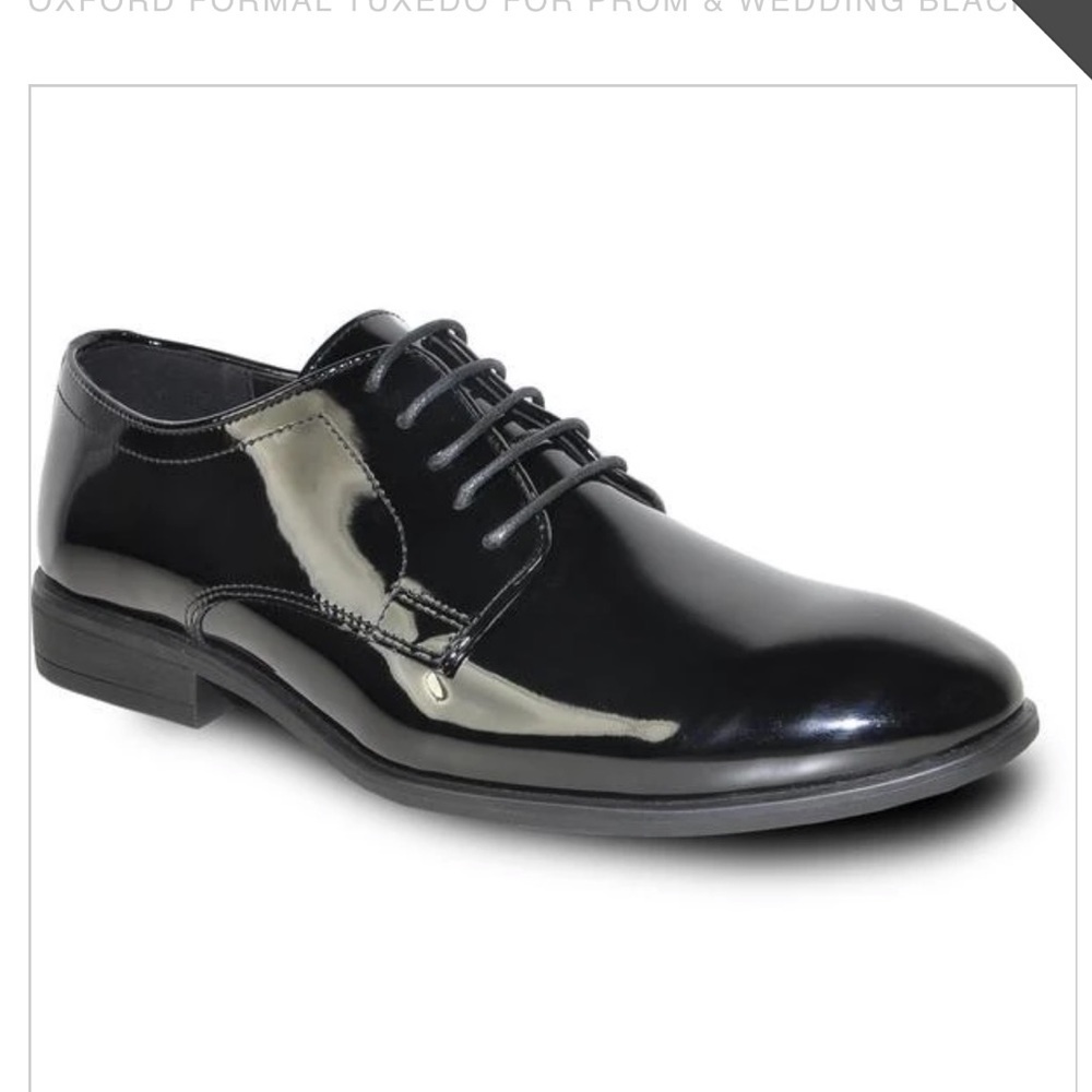 Vangelo black patent Oxford Tux 1 shoe - Picture 1 of 13